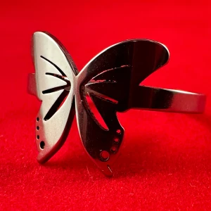 Vacker ring i rostfritt stål - En ring i rostfritt stål med en diameter på ca 19 mm. 