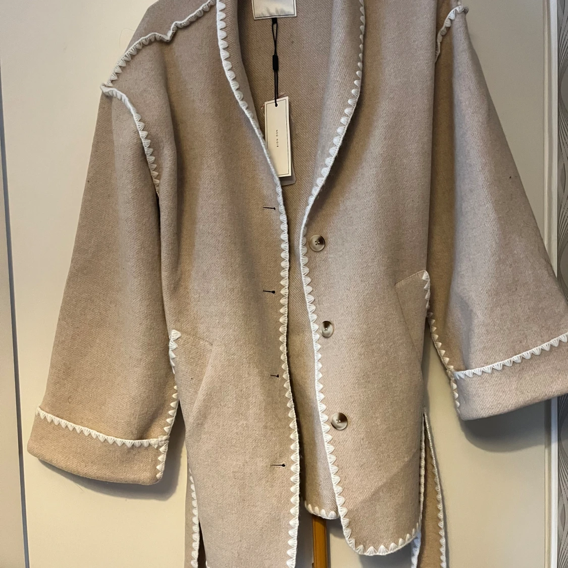 super fin beige vår/höst kappa  - 90