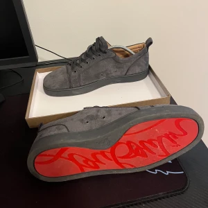 Christian Louboutin skor - Det är ett par Christian Louboutin skor i storlek 45 färg typ grå använda kanske 2 gånger