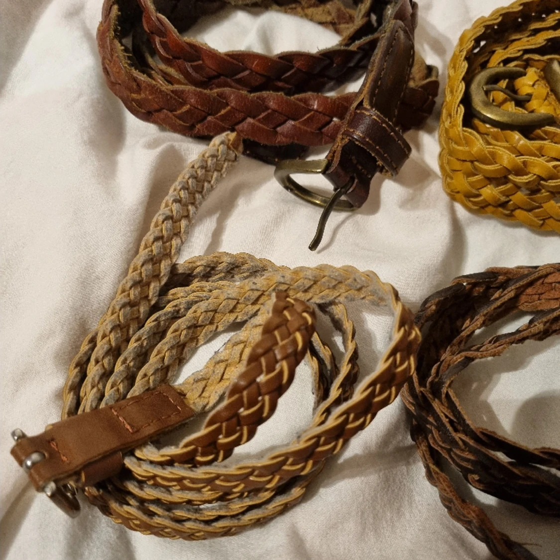 Flätade vintage skärp bälten  - 91