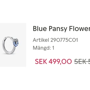 Pandora örhängen  - Säljer den fina örhängen från pandora Helt ny med ask