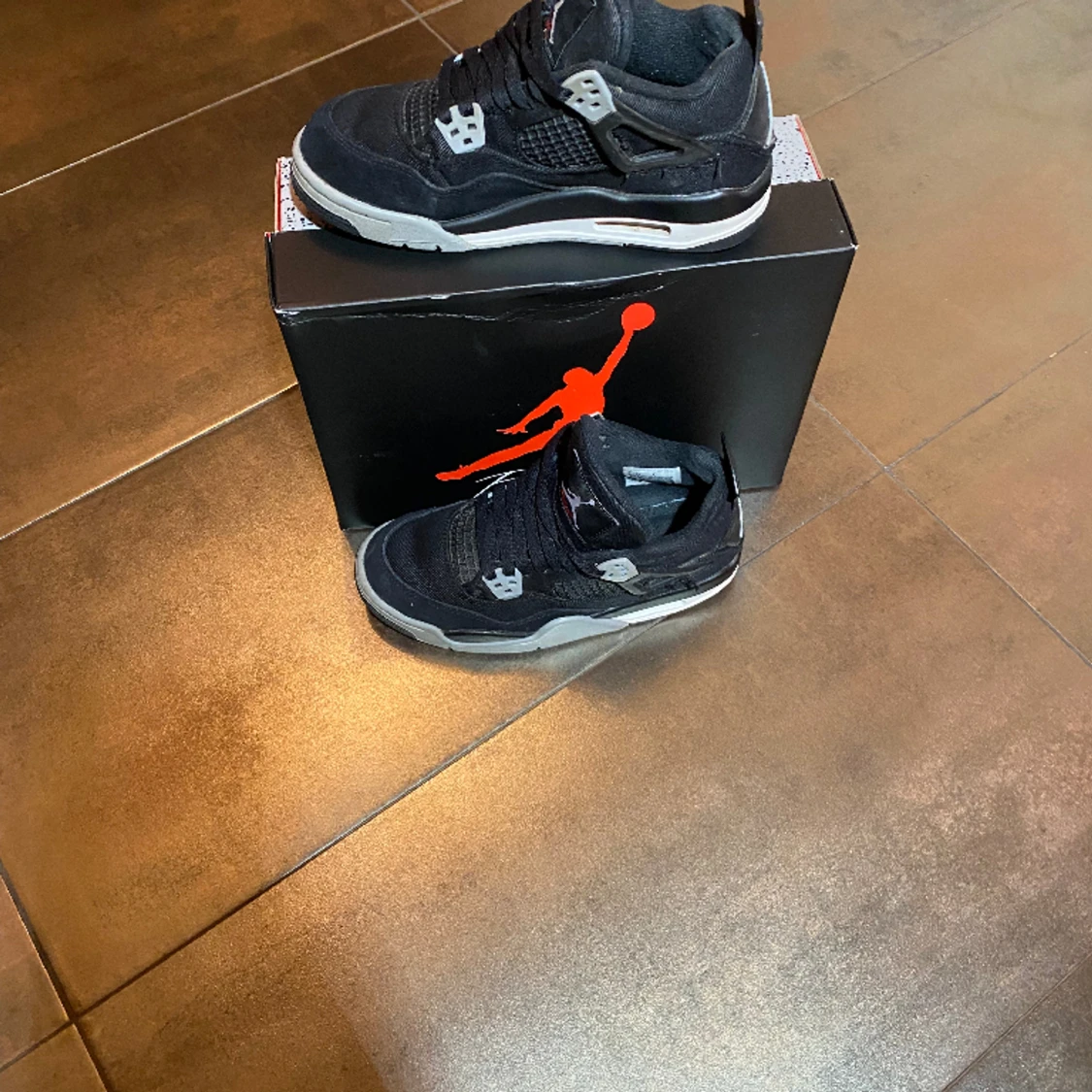 Jordan 4 black Canvas - 90