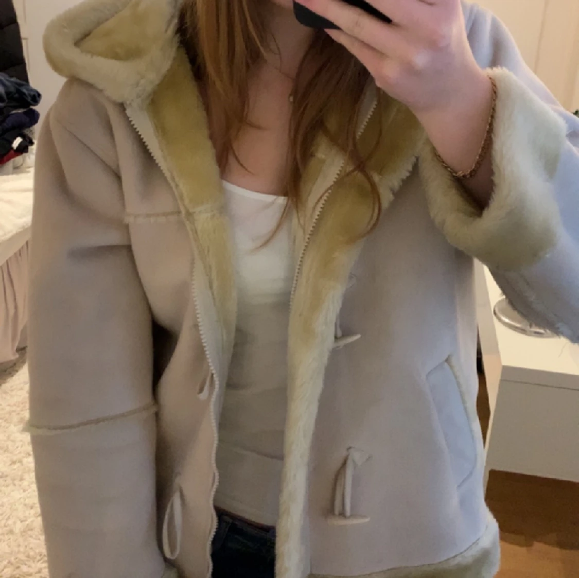Vinterjacka med fluff💓 - 90