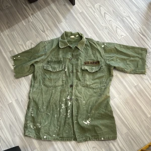 Army shirt USA rear itam  - Army shirt vintage style green 