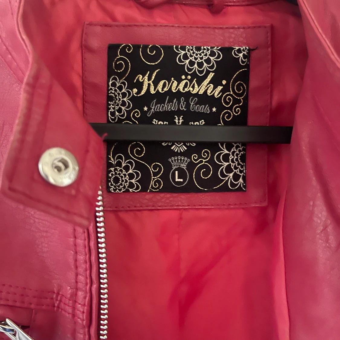 Röd Skinjacka  - 90