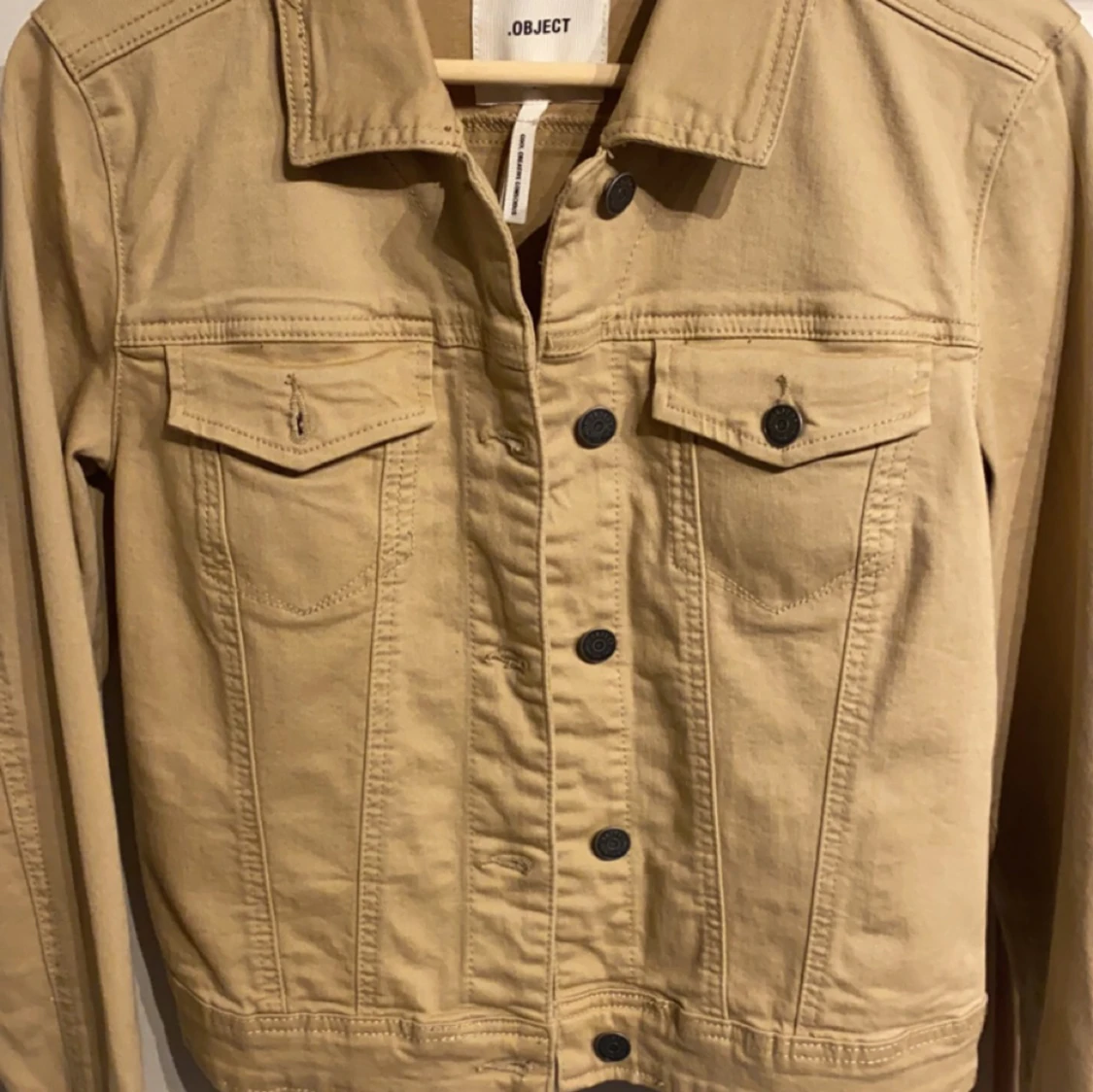 Beige jeansjacka - 91