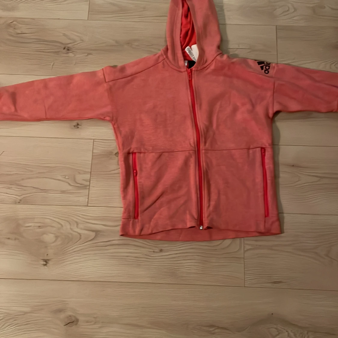 Hoodie med dragkedja Adidas