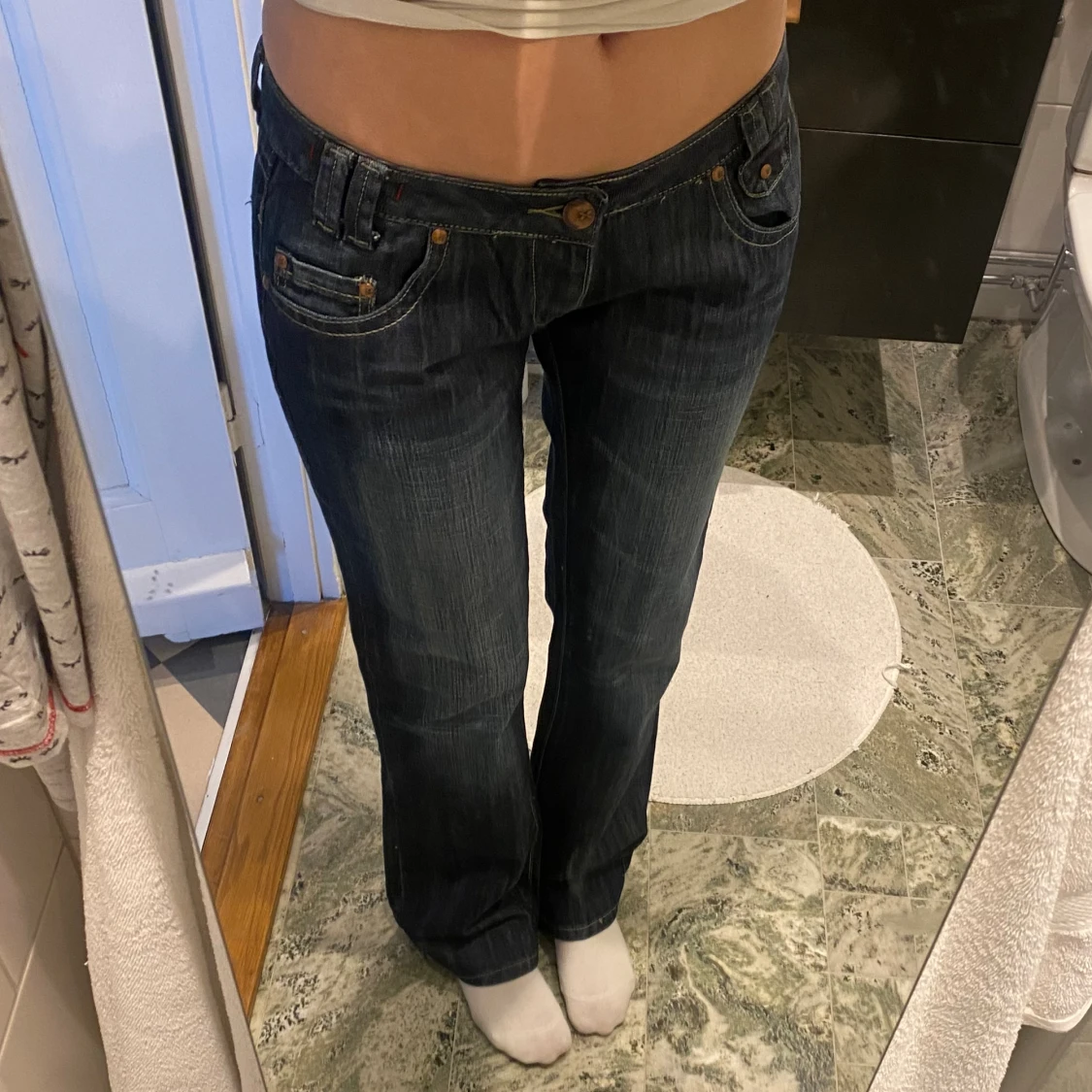 Lågmidjade jeans