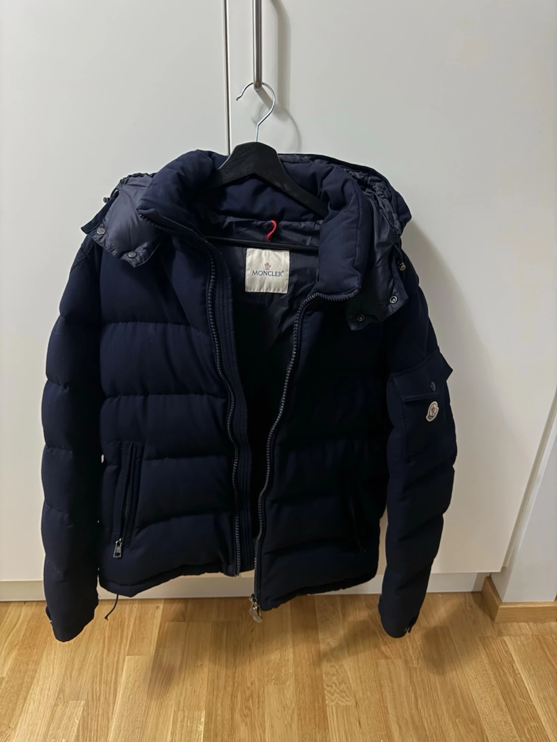 Moncler Montgenevre Flannel Down Jacket – Navy - 1