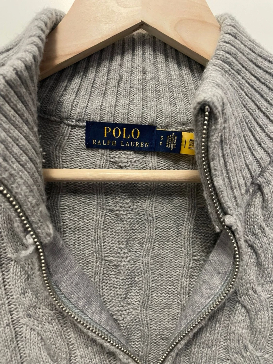 Grå kabelstickad tröja Polo Ralph Lauren - 3