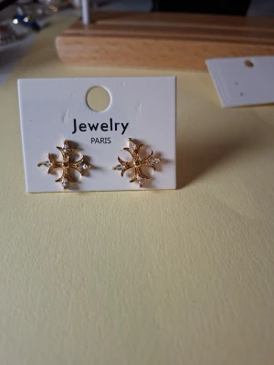 Guldiga örhängen med stjärndesign - Överge samlingen, utförsäljning till låga priser