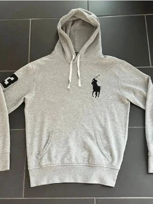 Grå Polo Ralph Lauren Hoodie  - Säljer en grå polo Ralph Lauren hoodie. Priset kan absolut diskuteras men skambud accepteras ej.