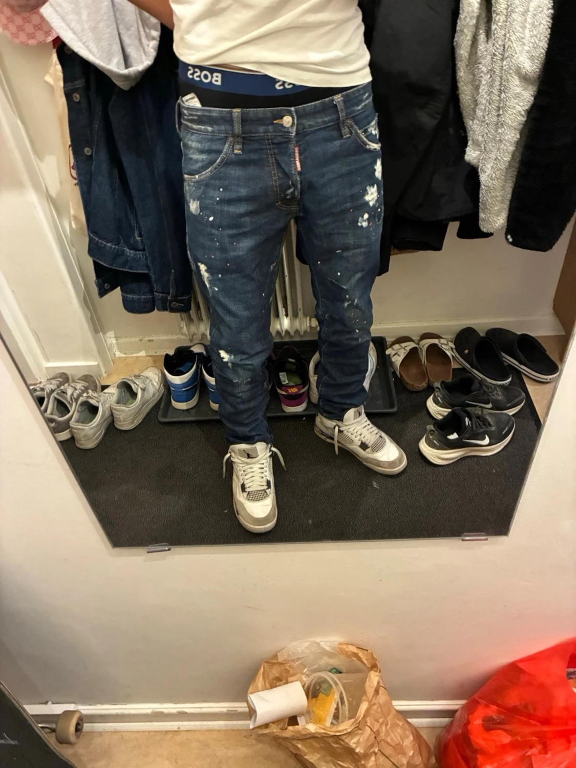 Mörkblå distressed jeans från Dsquared2 - 6