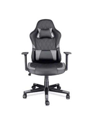 Gamingstol Deimos svart - Säljer en svart gamingstol Deimos från Serious Gaming. Stolen har ergonomisk design med hög rygg, justerbara armstöd och extra kuddar för nacke och rygg. Materialet är konstläder och stolen har hjul för enkel förflyttning.