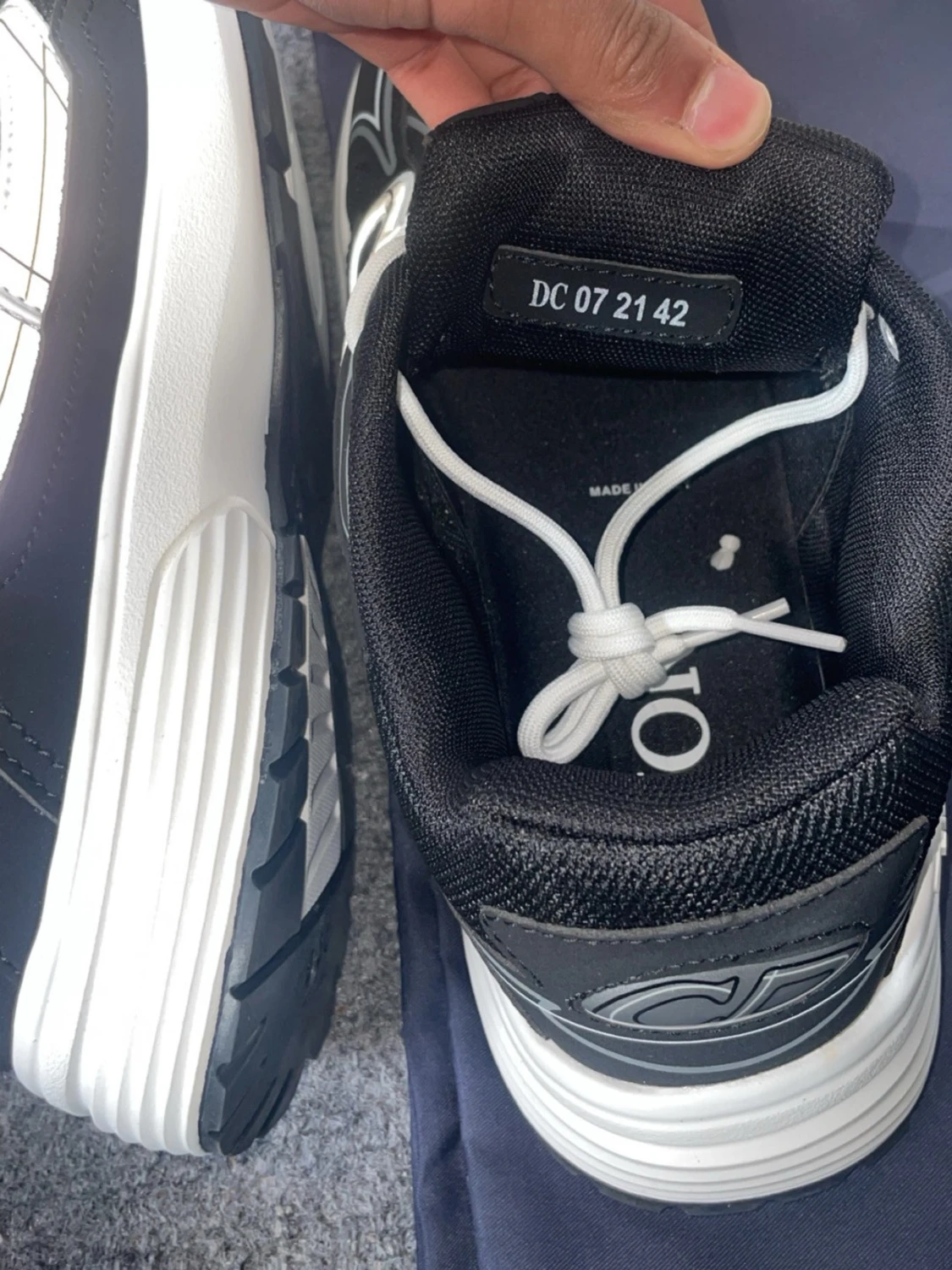 Svarta Dior B30 sneakers med vita detaljer - 4
