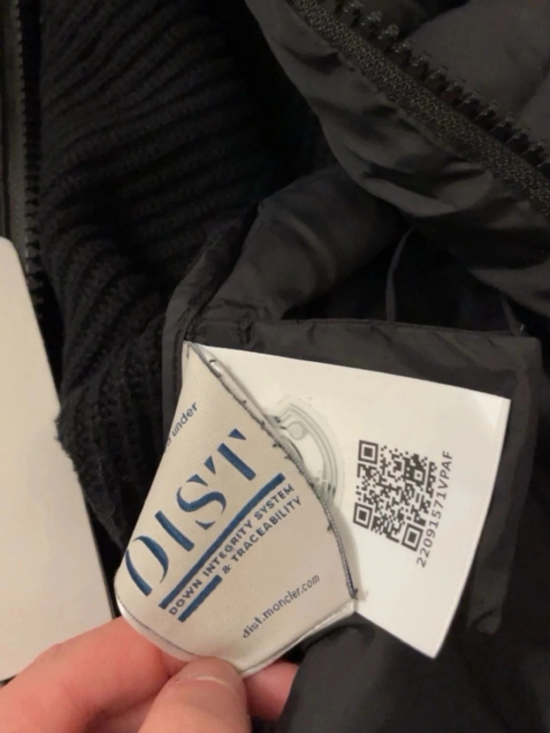 Svart Moncler cardigan med huva - 3