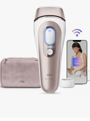 Braun Skin i·expert IPL hårborttagningsenhet - IPL hårborttagningsenhet från Braun i elegant beige och vitt med blå LED-indikator. Kommer med tillhörande förvaringsväska och laddstation. Kan kopplas till app för smart användning och täckningskontroll. Perfekt för smidig och långvarig hårborttagning hemma. Pris kan diskuteras! Nypris: 7000 kr