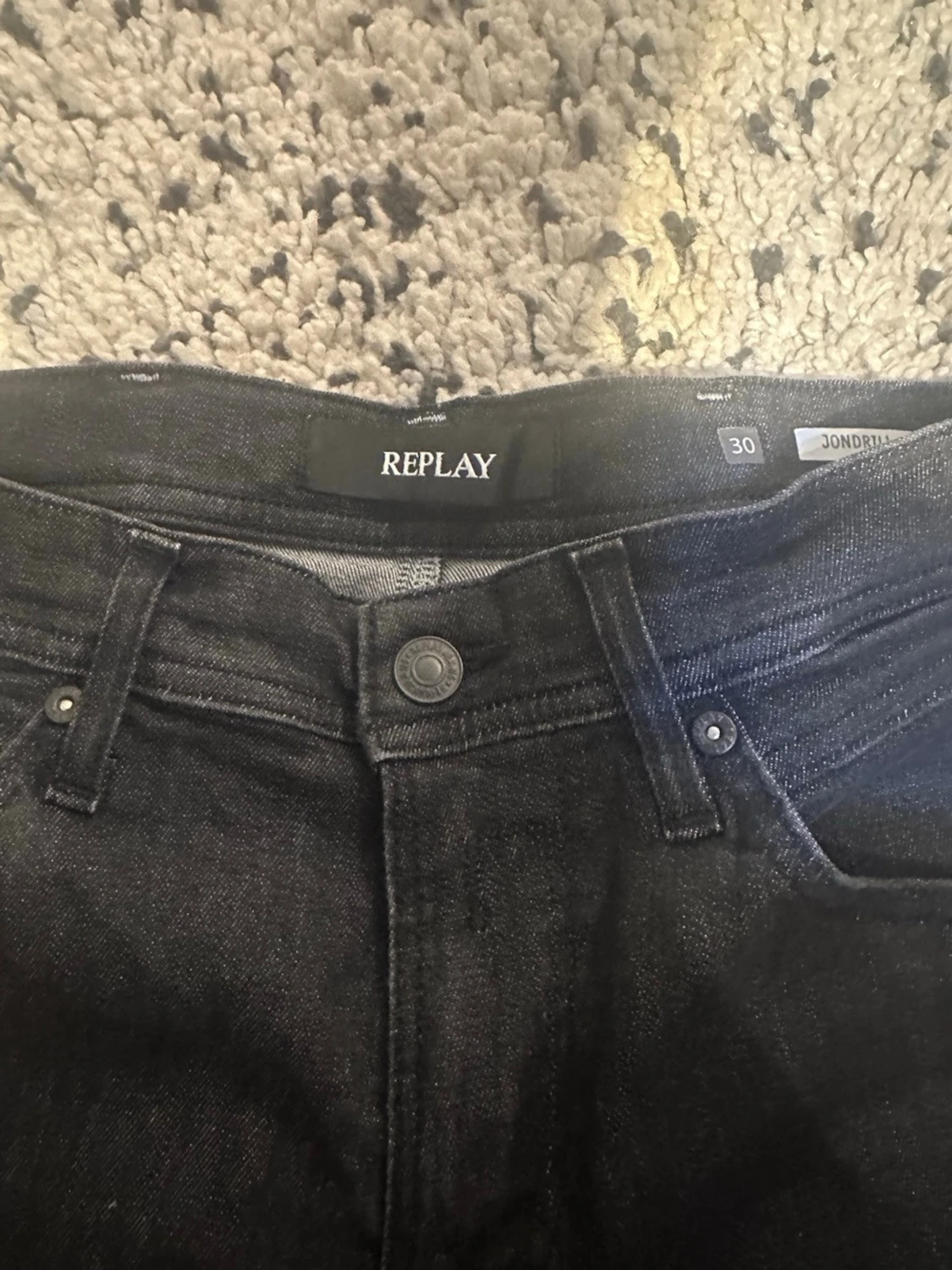 Svarta slim fit jeans från Reaplay  - 4