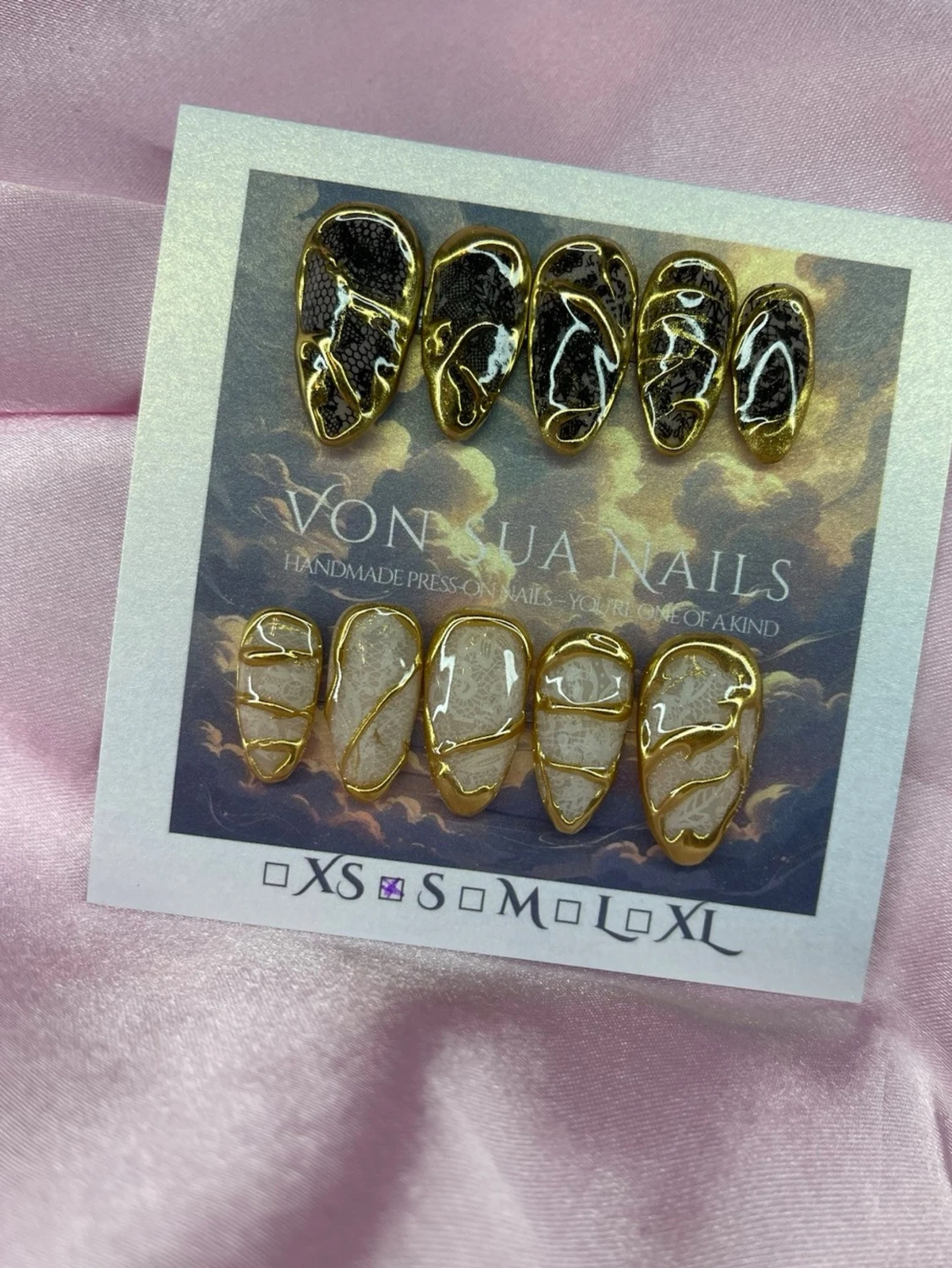 NoirLace (S);Medium Almond - 1