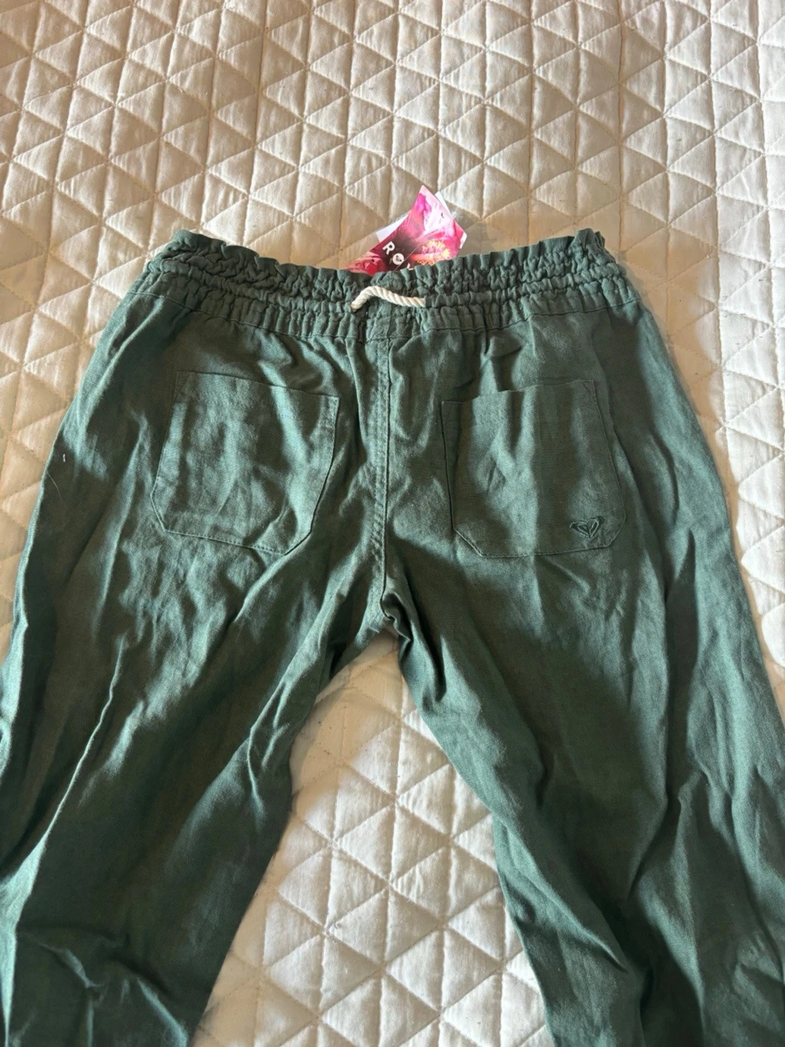 Gröna linnebyxor från Roxy - 1
