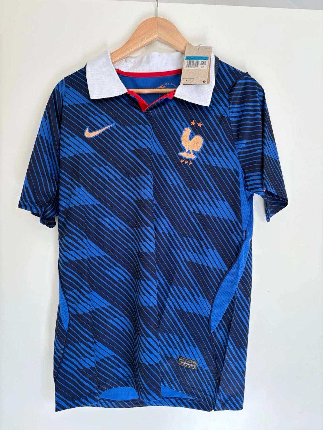 Frankrike Nike fotbollströja blå