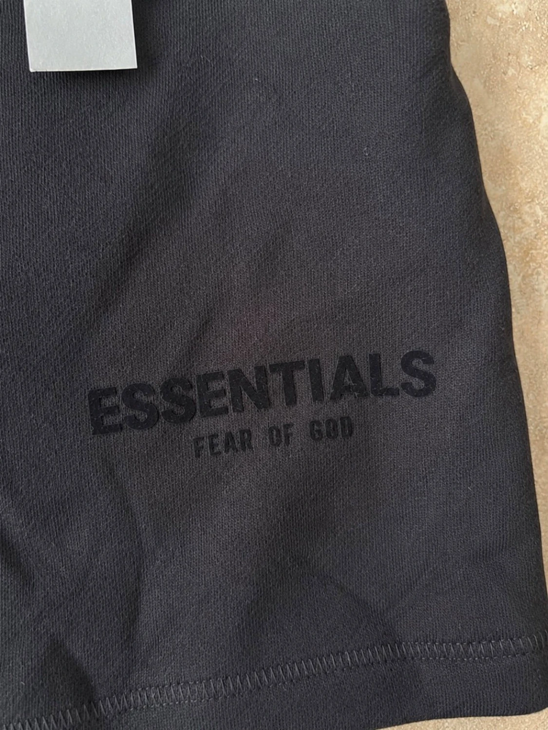 Svarta Essentials shorts med snörning - 2