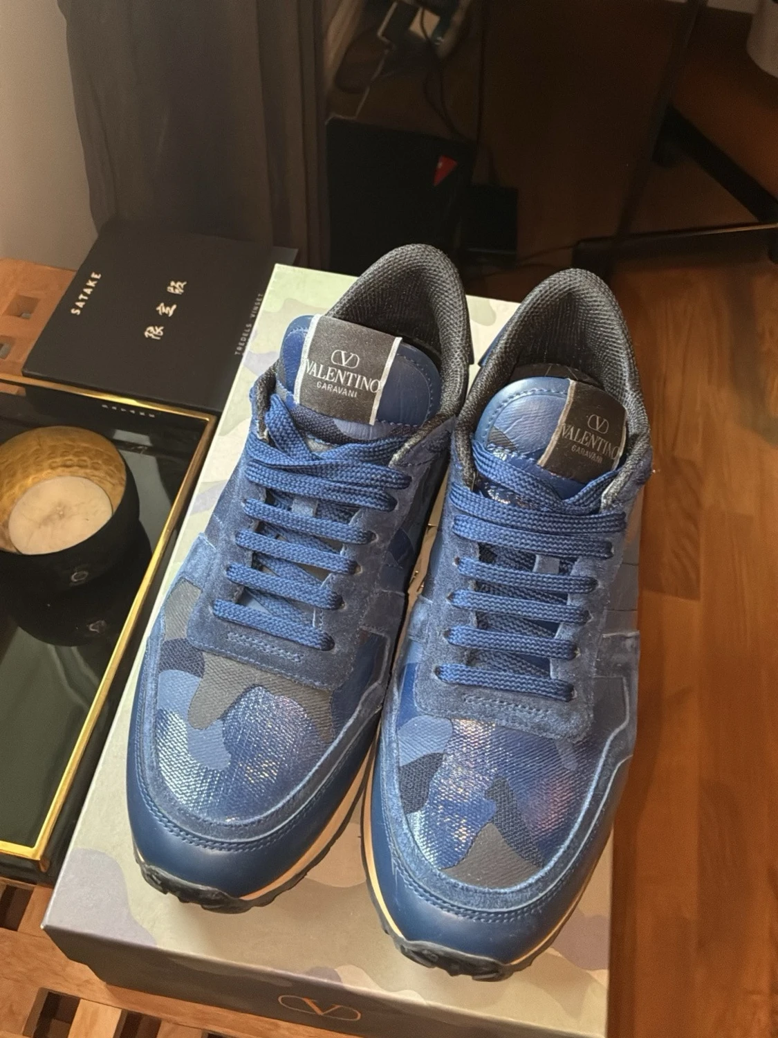 Valentino Garavani Rockrunner Camo Navy Blue EU40 – Helt nya - 1