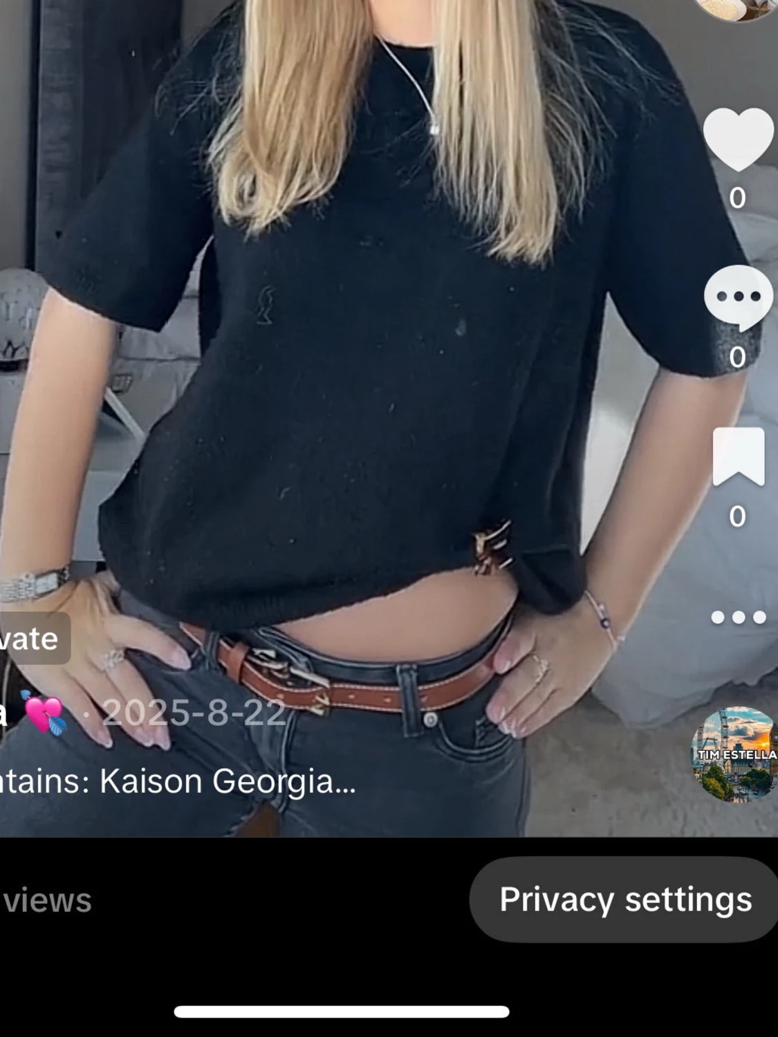 Svart stickad tröja 