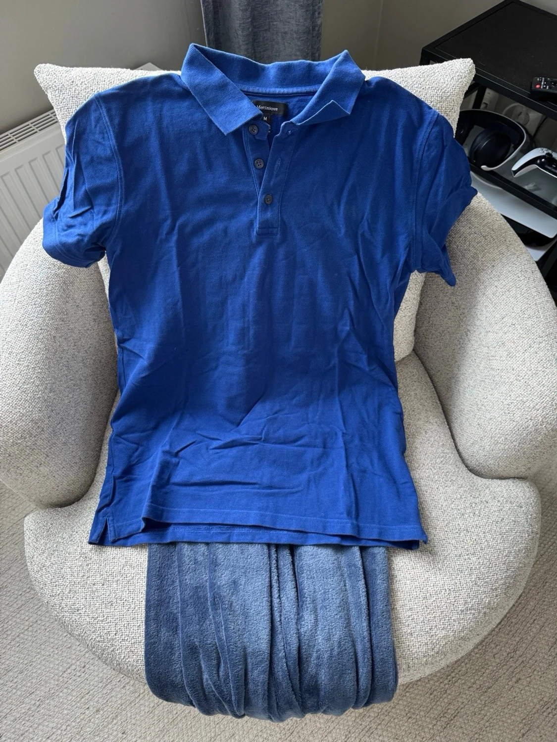 Blå pikétröja från Matinique - 1