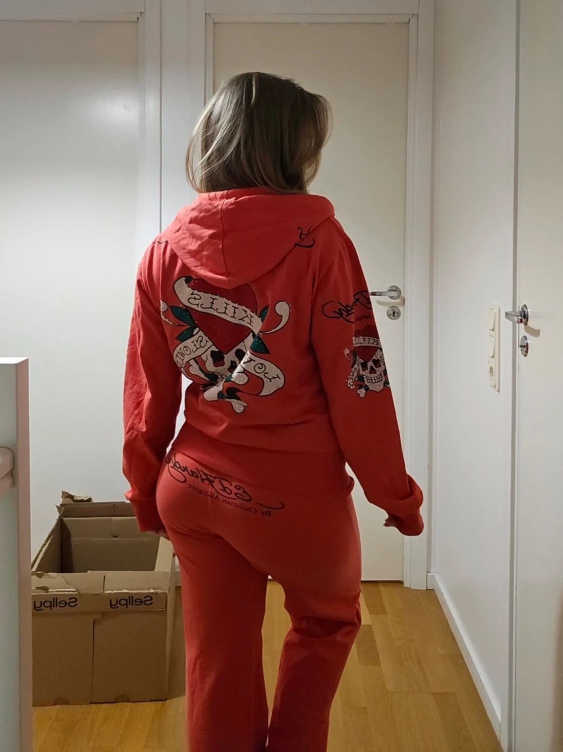 Ed hardy sett (tröja + byxor)