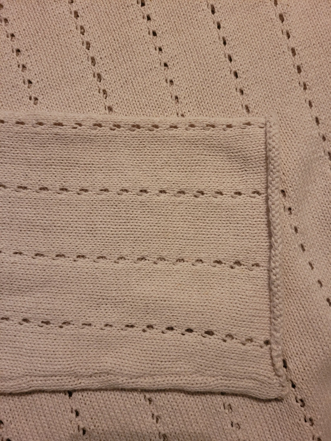 Ljusbeige stickad tröja 157 L - 3