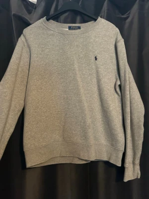 Grå sweatshirt från Polo Ralph Lauren -  grå sweatshirt från Polo Ralph Lauren som är rundhalsad och broderad logga på bröstet. Riktigt skön tröja som passar till det mesta! Mvh