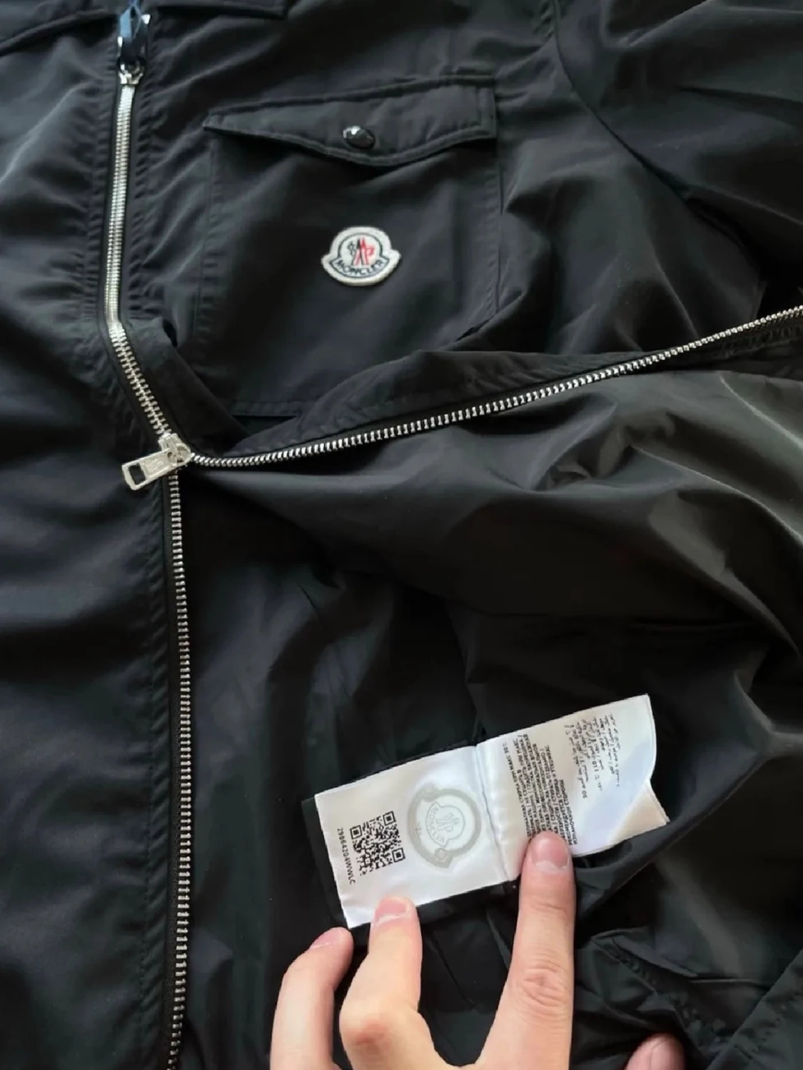 Svart Moncler overshirt med dragkedja - 3