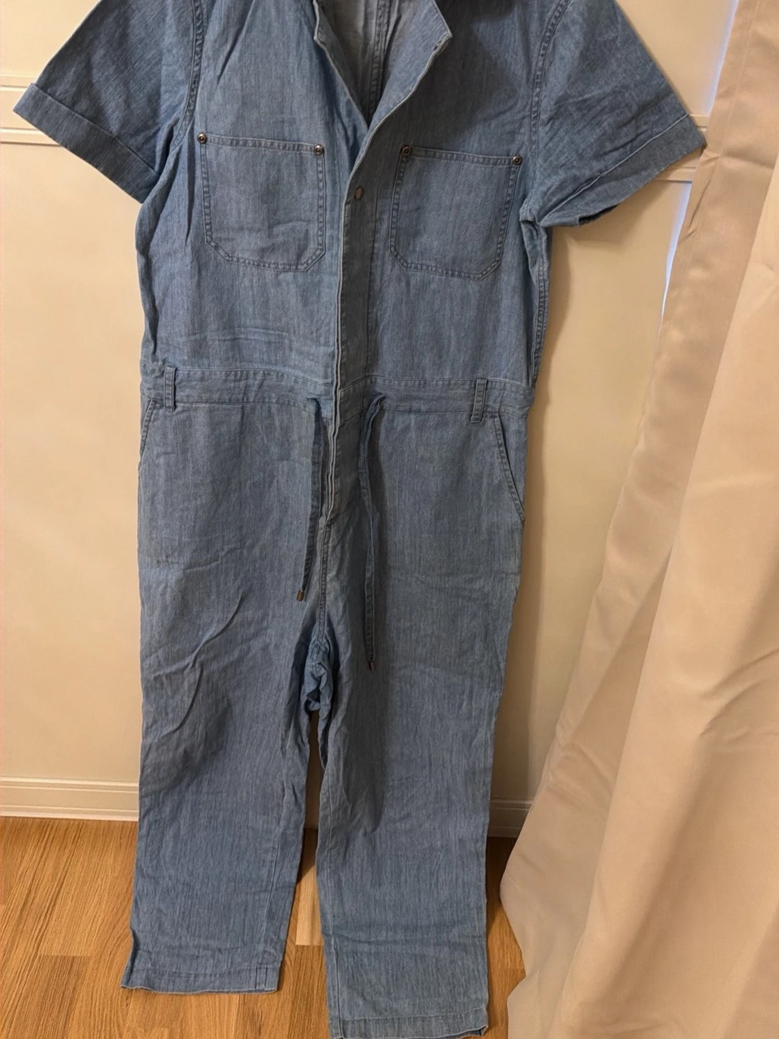 Ljusblå denim jumpsuit Soaked - 1