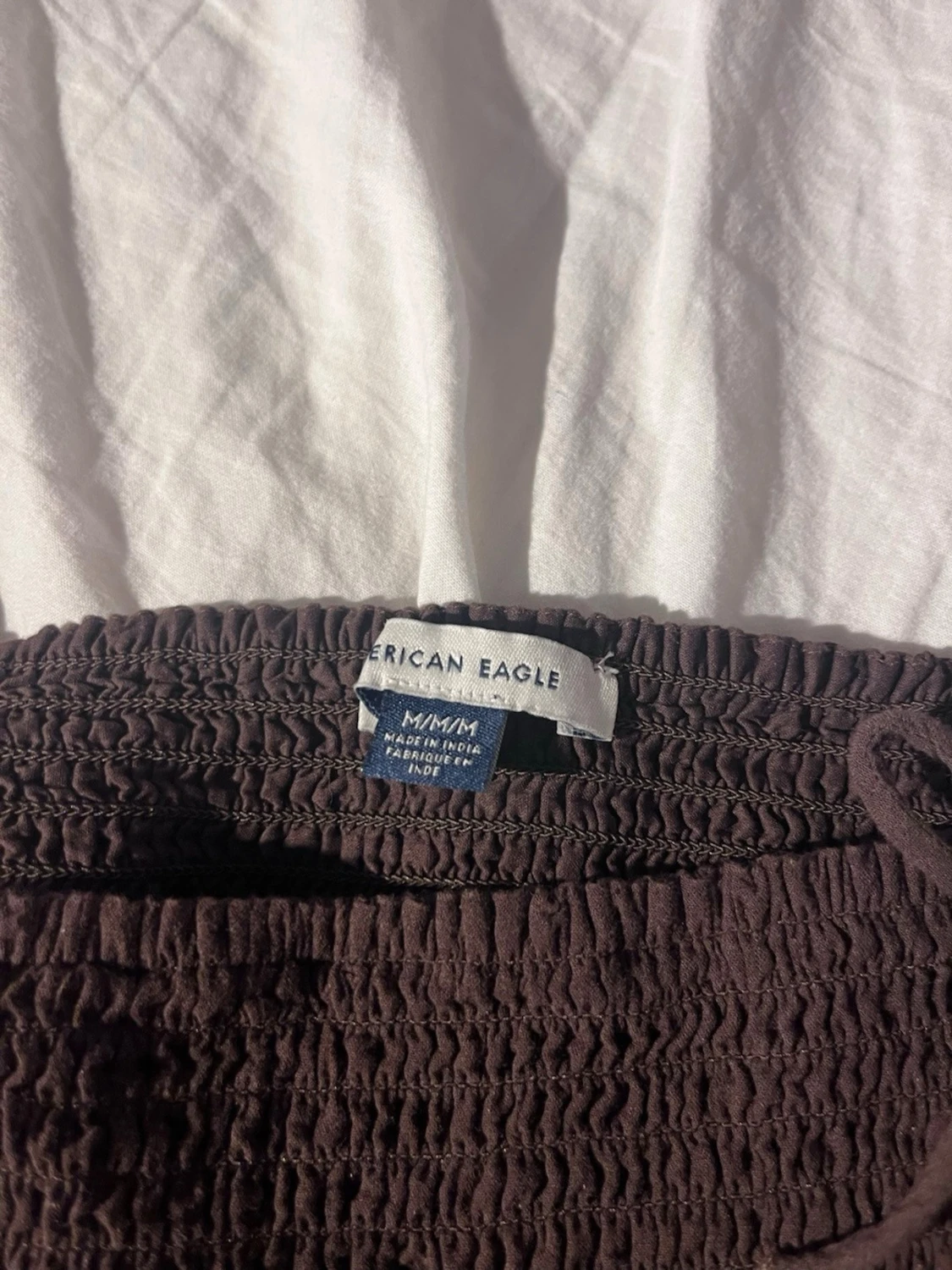 Brun babydoll topp från American Eagle - 2