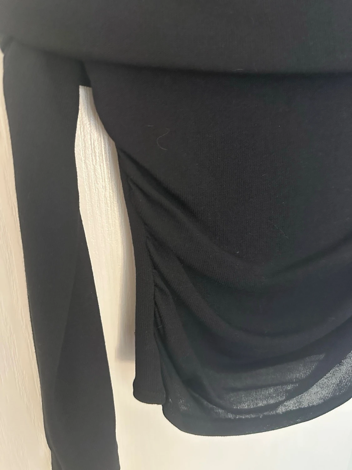 Svart offshoulder tight topp - 5