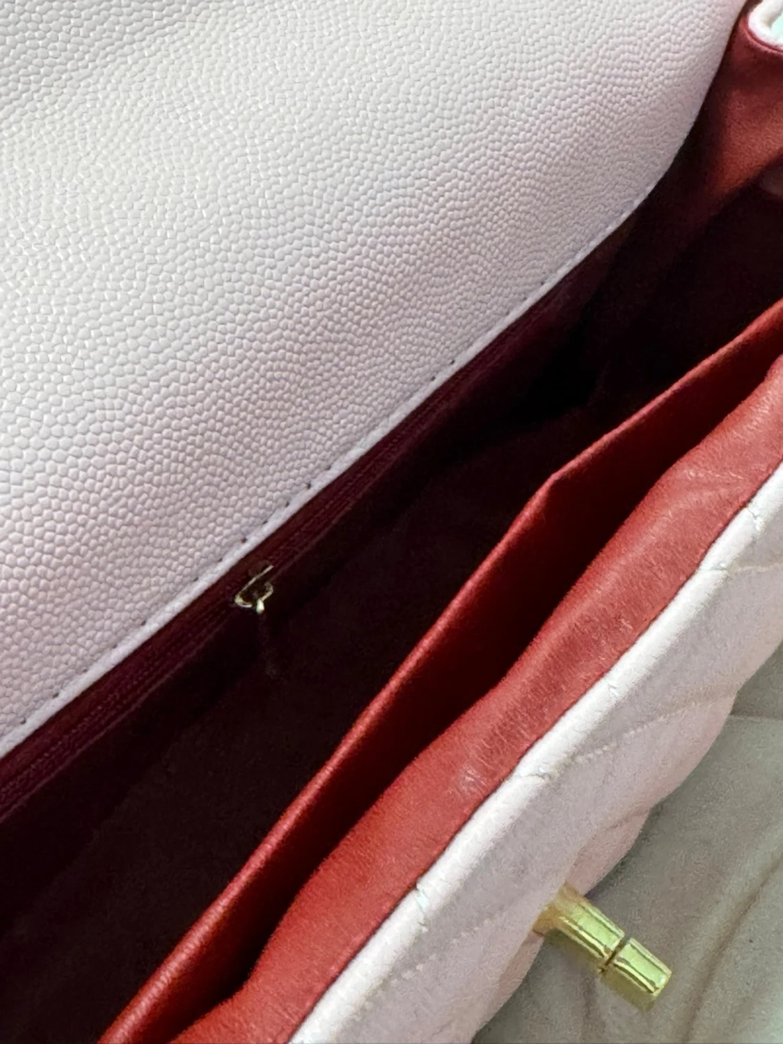 Rosa quiltad  handväska - 2