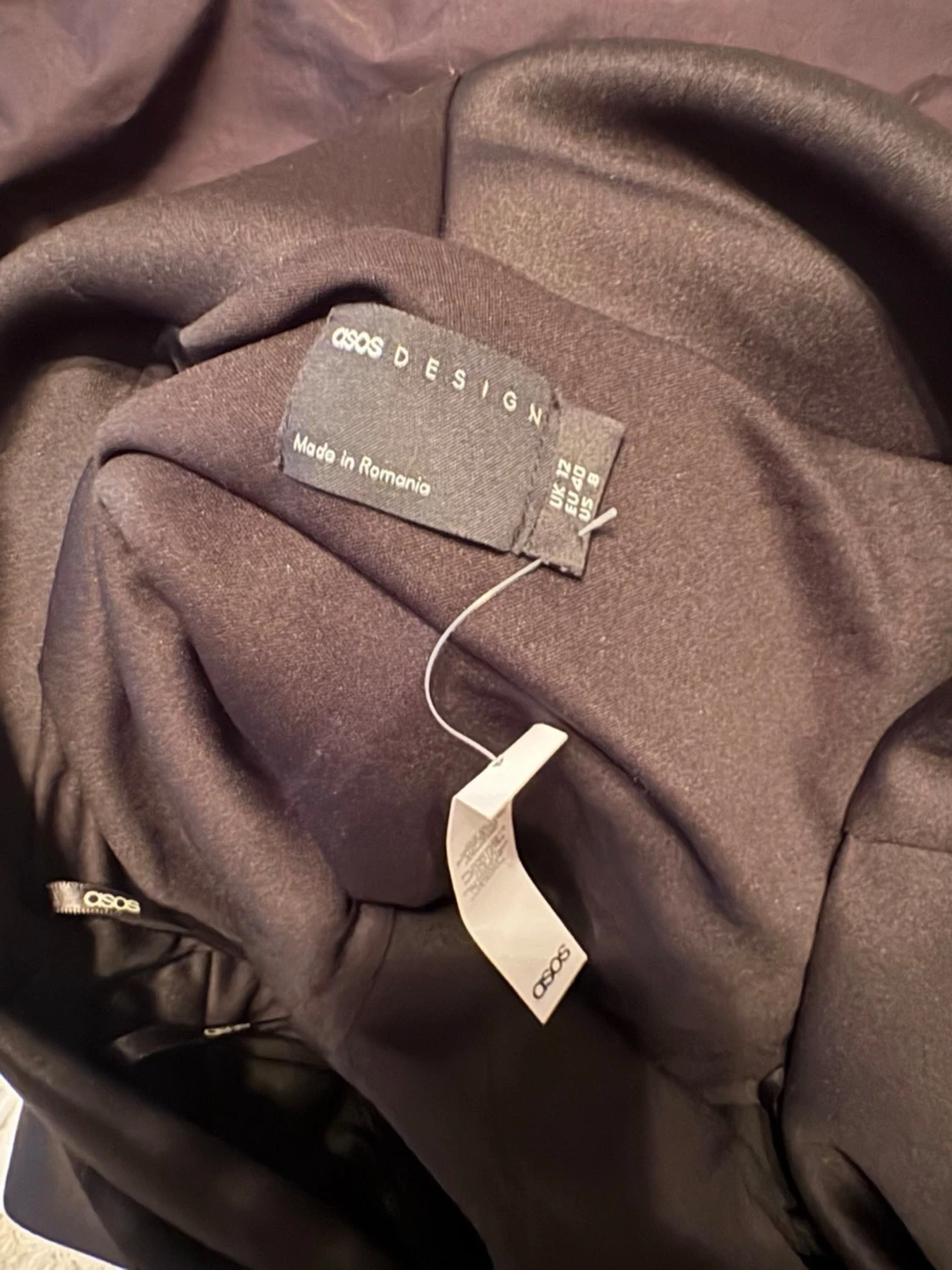 Svart offshoulder klänning ASOS - 1