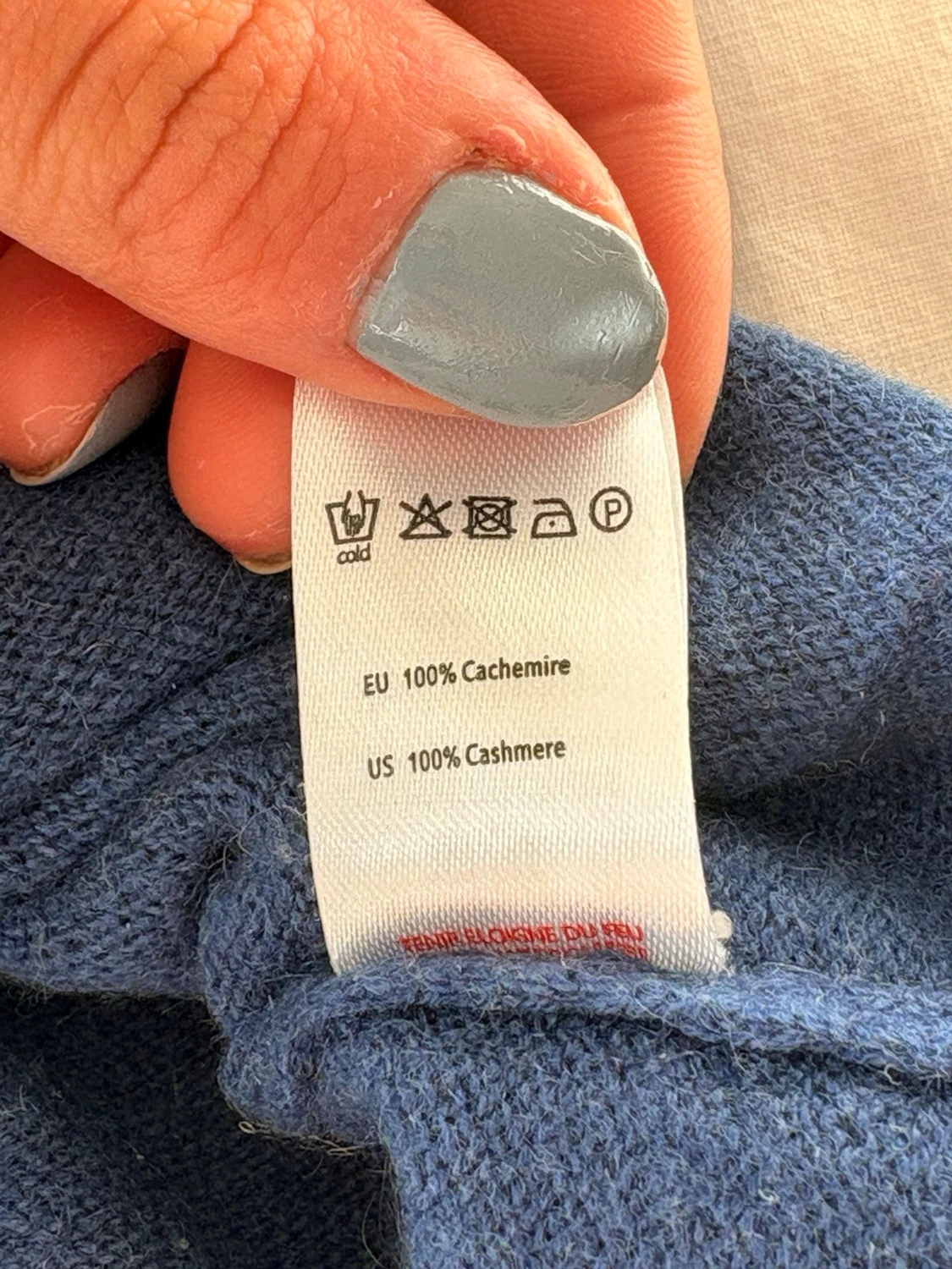 Mörkblå stickad väst från Bleu comme gris - 2