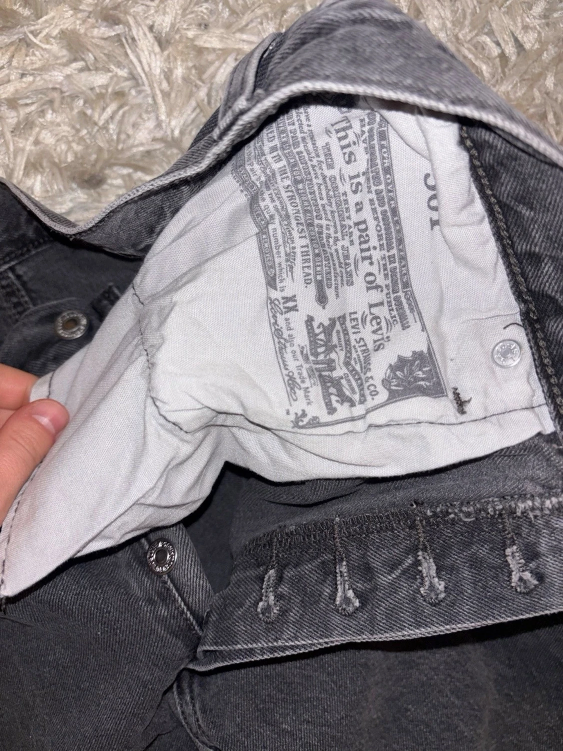 Gråa Levi’s jeans, W32, L31 - 2