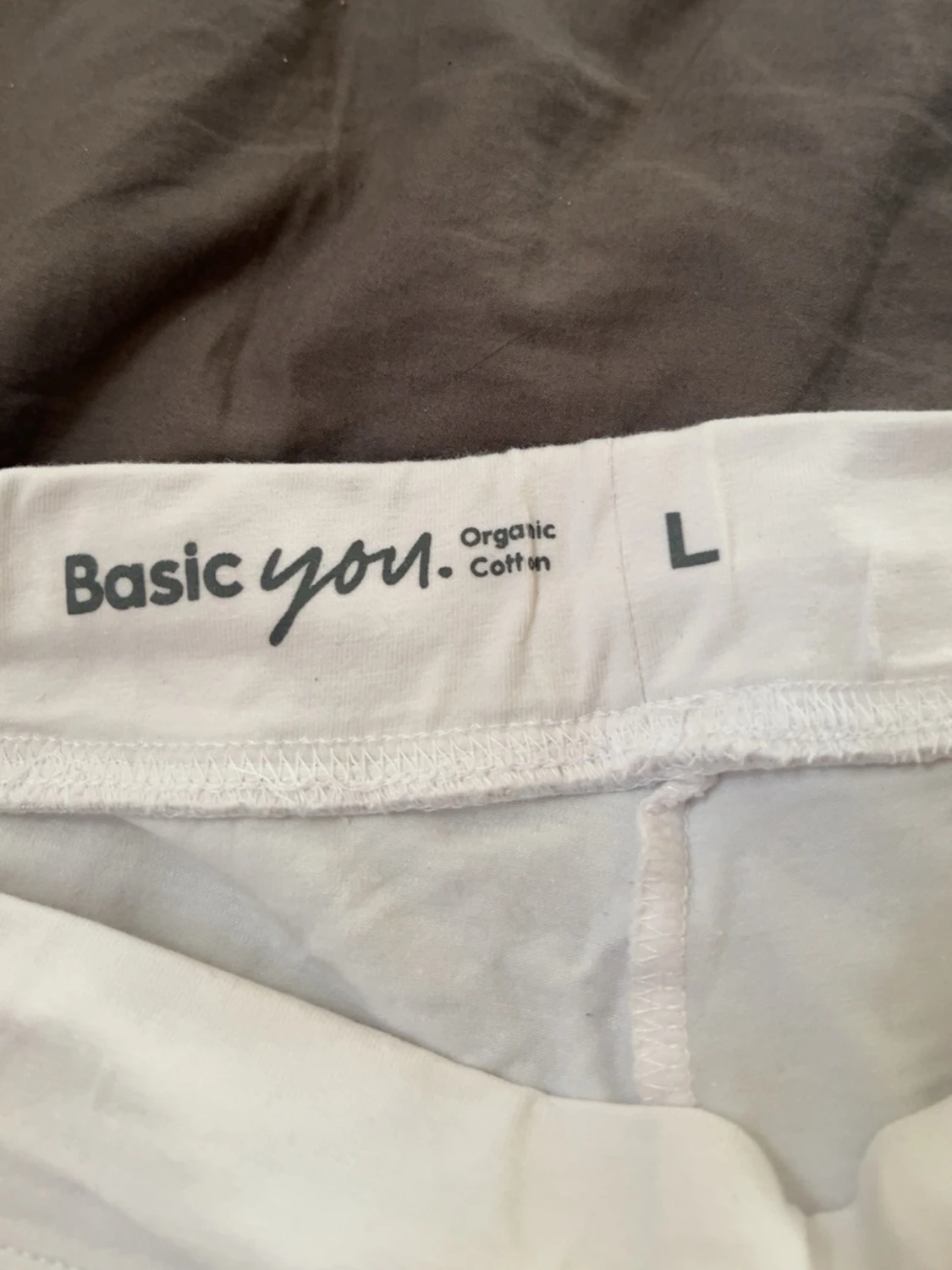 Vita shorts i ekologisk bomull Basic You - 1