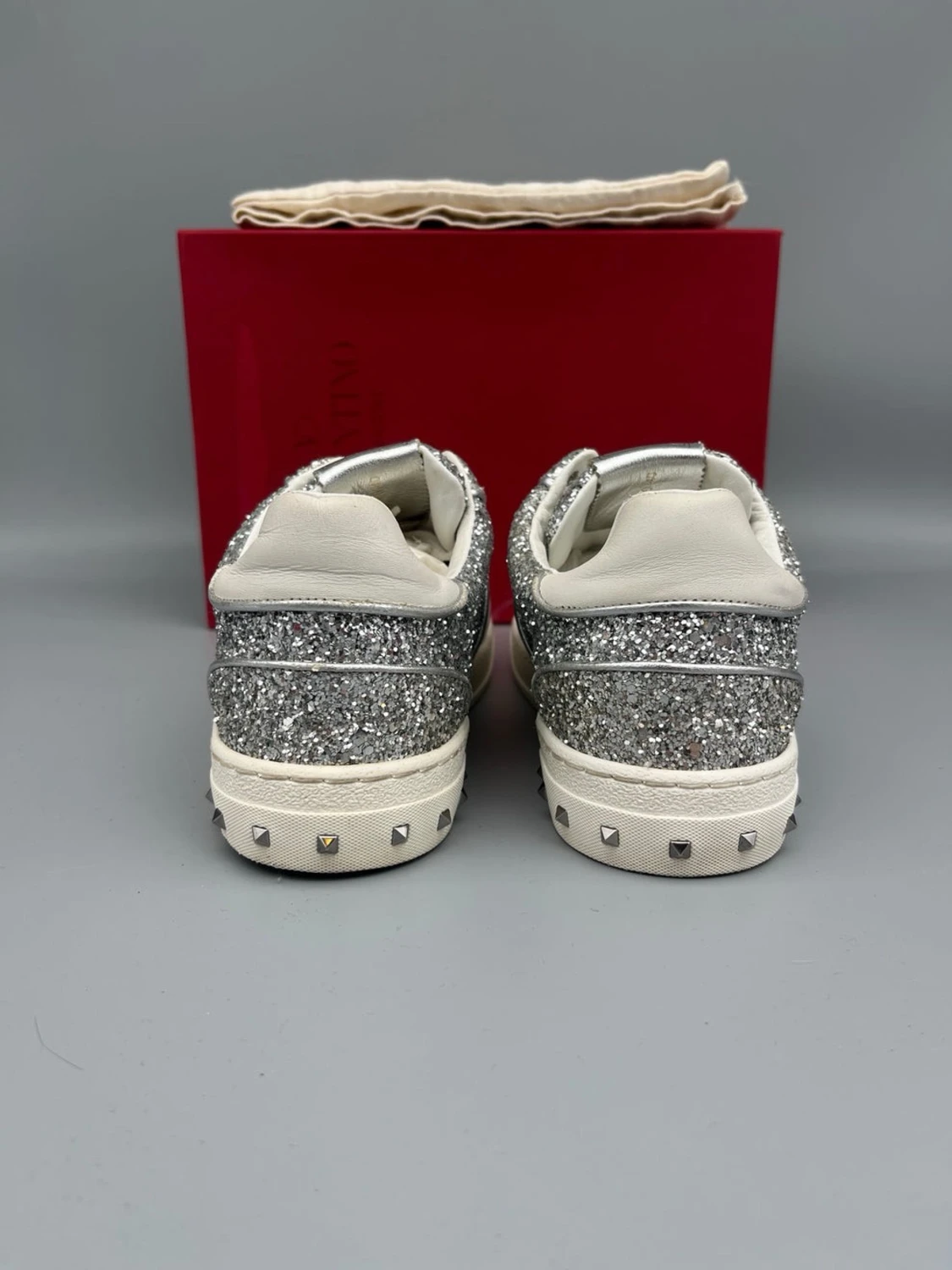 Valentino Flycrew Skor Silver Glitter - 3