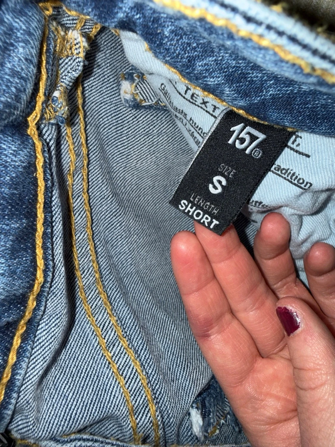 Blå bootcut jeans  - 2