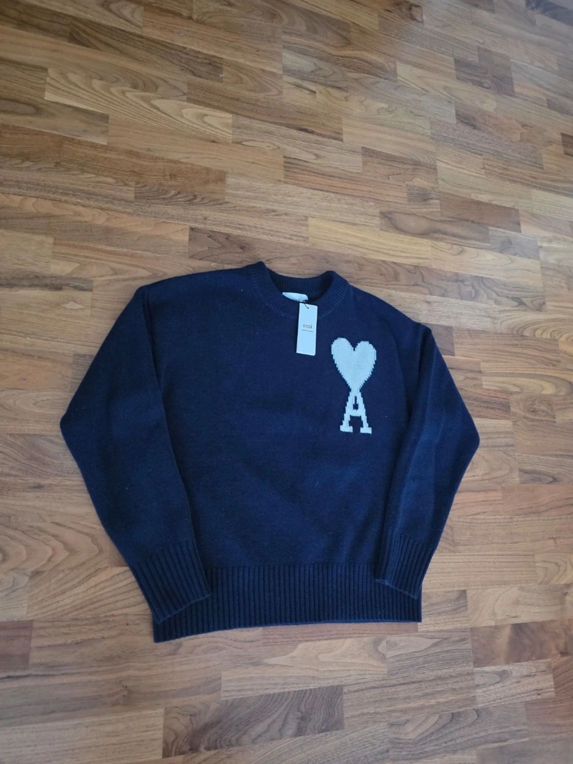 Marinblå Ami Paris Sweatshirt  - 4