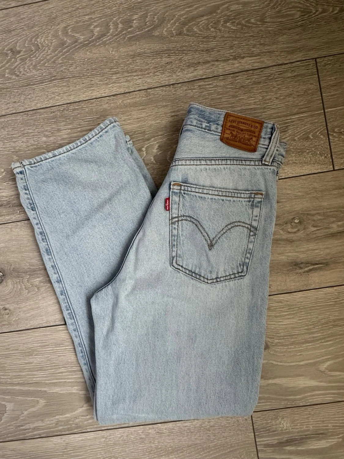 Levi's ljusblå raka jeans