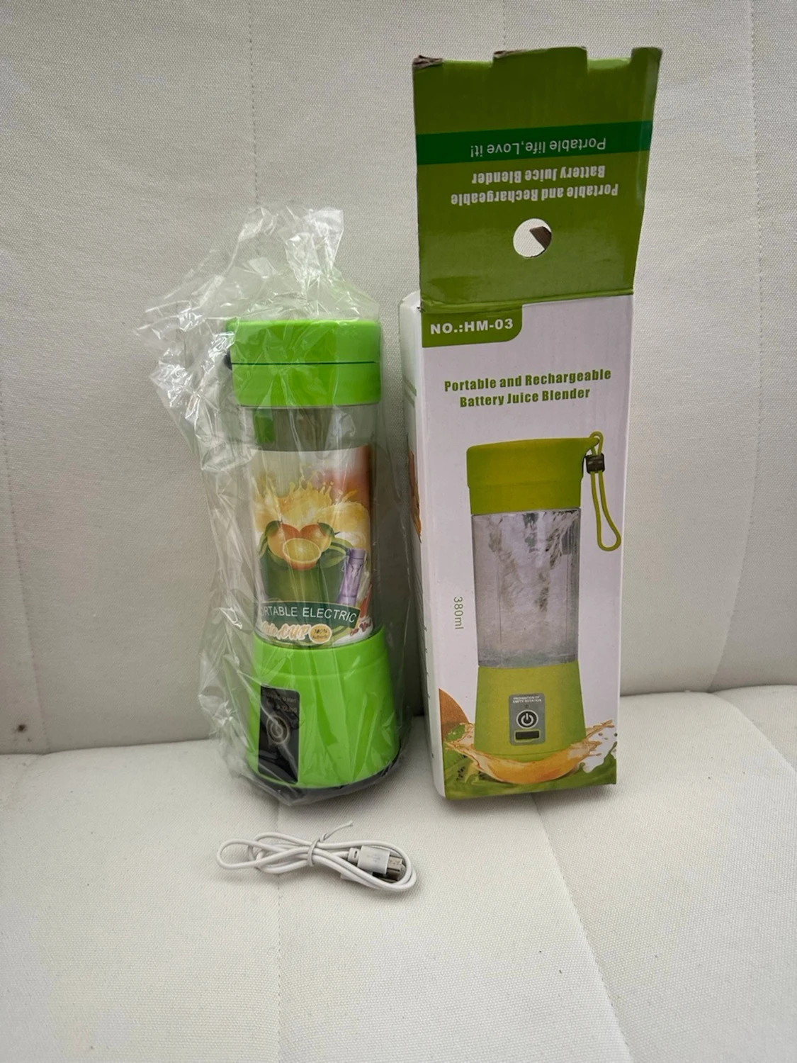 Grön portabel juiceblender