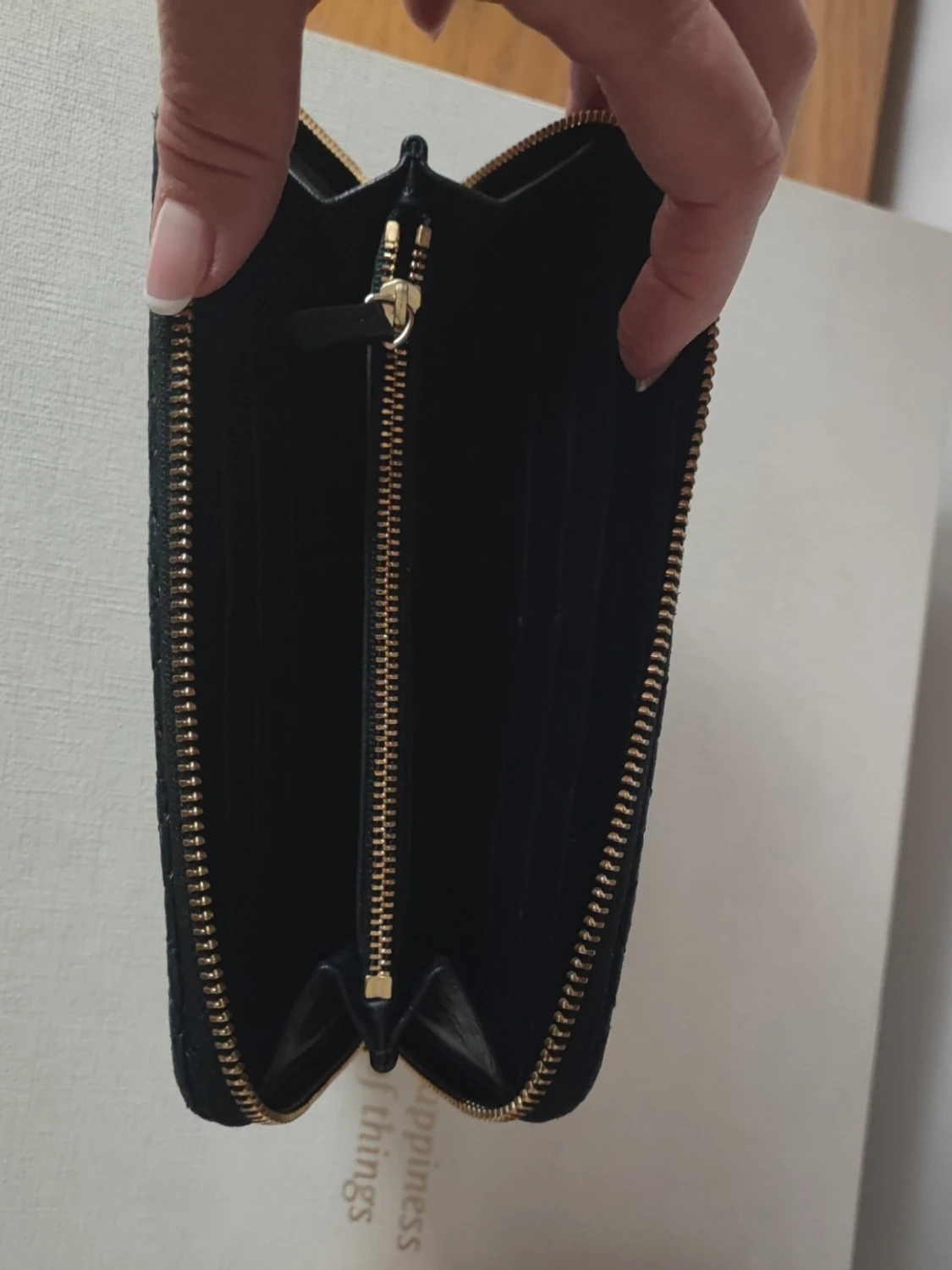 Svart quiltad plånbok från Tory Burch - 6