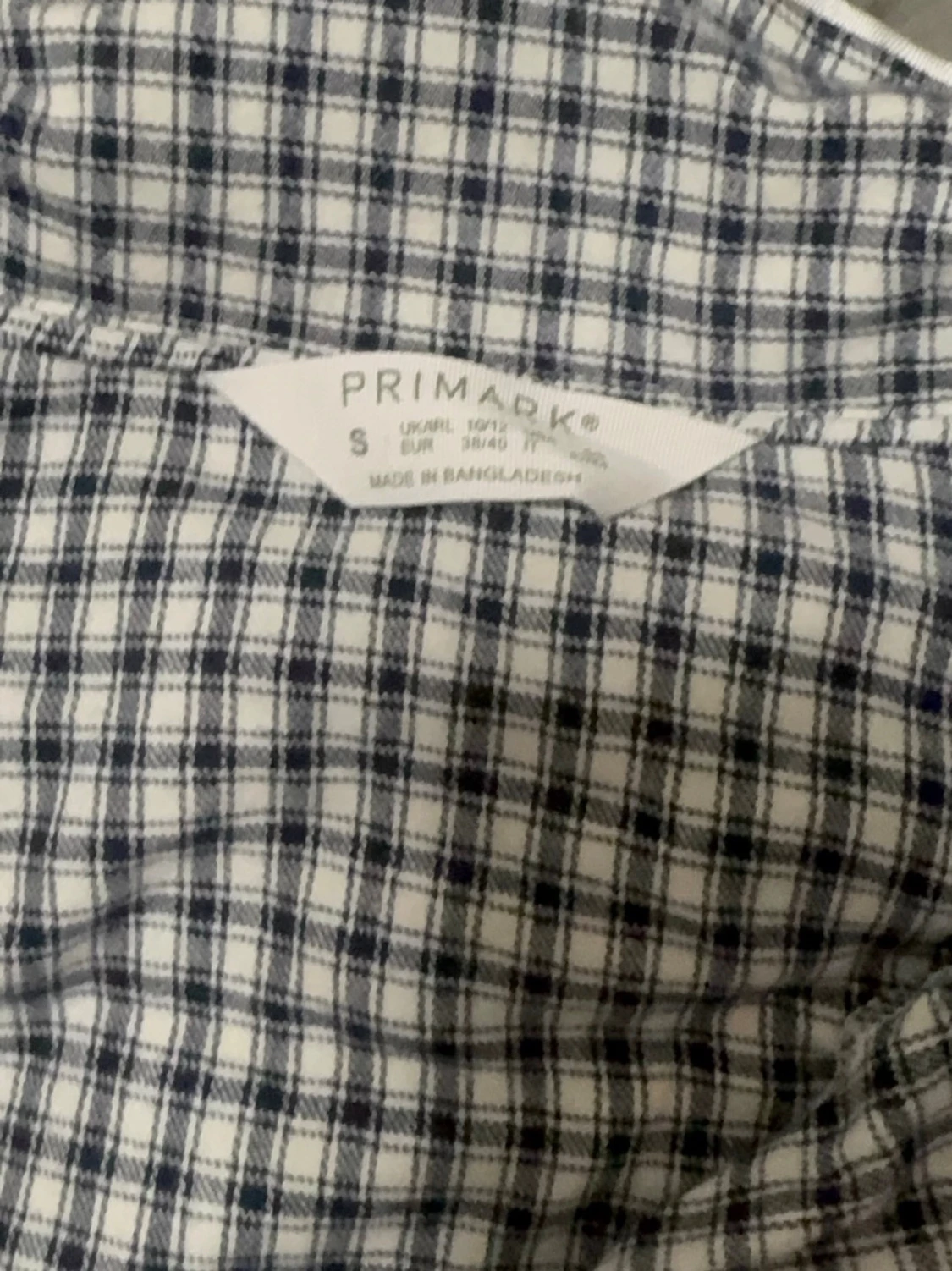 Rutigt pyjamasset från Primark - 2