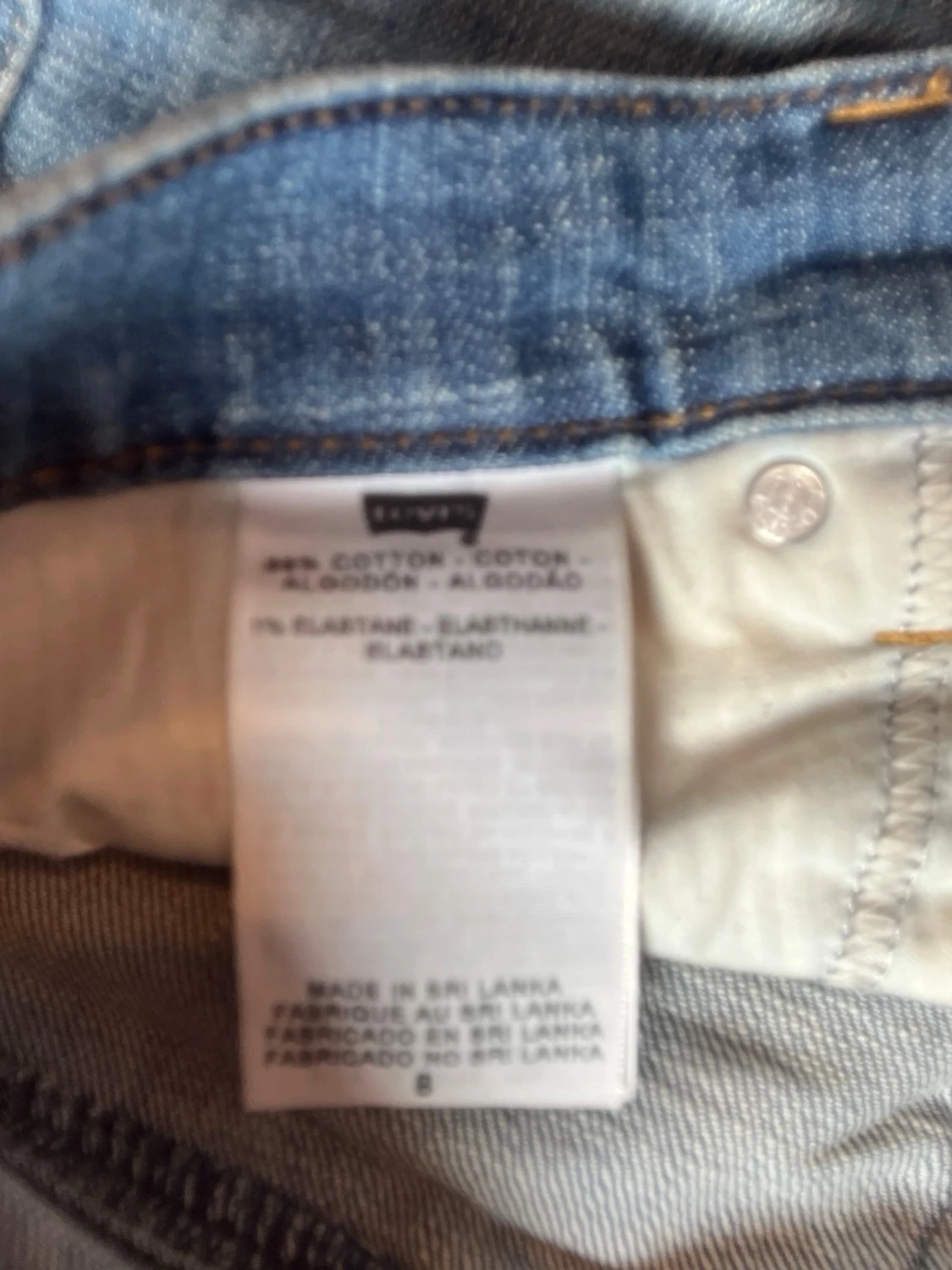 Blå jeansshorts från Levi’s - 4