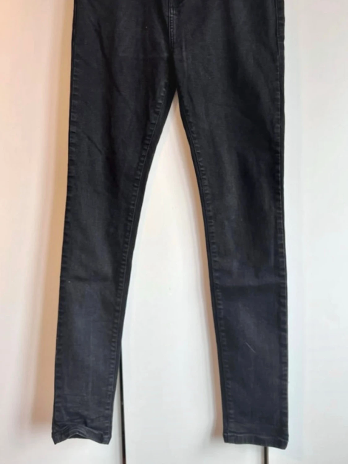 Svarta skinny jeans med hög midja